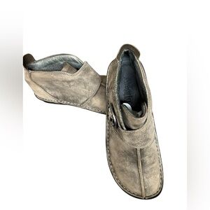 Alegria Caiti Boho Artsy Sloughy Buckle Ankle Leather  Bootie Shoes US 9 EU 40